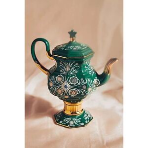 Anthropologie Catherine Martin Starry Night Teapot Art Deco 20s NEW